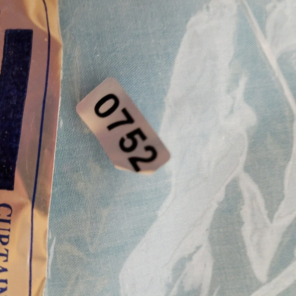 Blue Window Curtain Panel 66x24 Cotton Blend Style C1987 Solid Light Blue